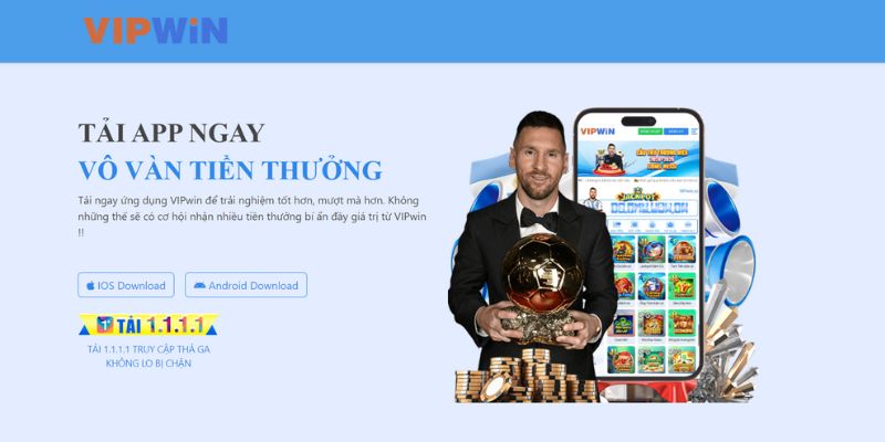 Tải ứng dụng VIPwin bằng hệ điều hành Android